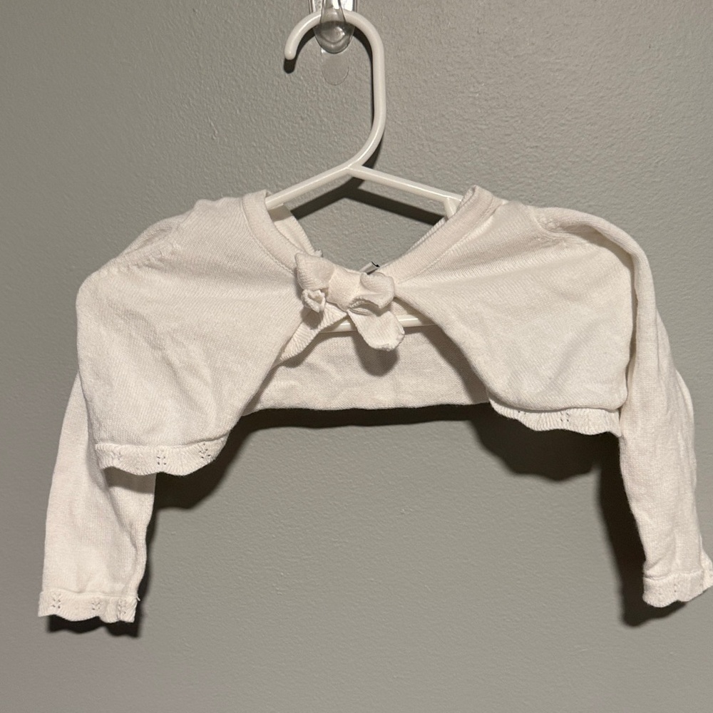 Janie and Jack Cream Baby Cardigan